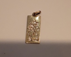Zlatý přīvĕsek znamení vodnåř_069J,váha 1,42g,délka 2cm,šířka 0,9cm, Cena: 1.700 Kč